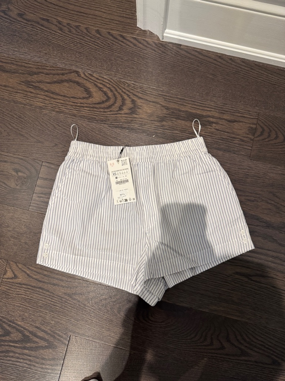 Zara pinstripe shorts